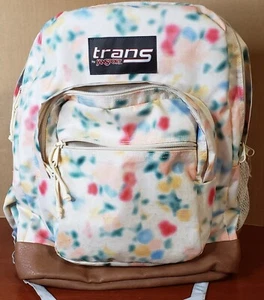 Trans By Jansport Super Cool Backpack padded straps Floral Haze 17" PLEASE READ - Picture 1 of 16