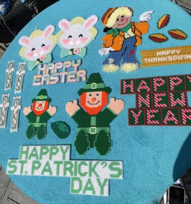 Decoración navideña de lona de plástico - Pascua, día de San Patty, Acción de Gracias y Año Nuevo Foto 1 de 4