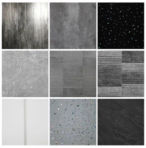 Grey Bathroom Cladding Tile PVC Wall Panel White Ceiling Panels Marble (10 Pack) - Picture 1 of 89