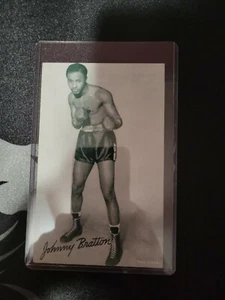 Johnny Bratton 1947-66 Boxing Exhibit Card EX+ NO Creases honey boy see pictures - Bild 1 von 2