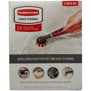 Rubbermaid Power Scrubber 5 Piece Set With Replaceable Heads, 2218543 - Picture 1 of 2