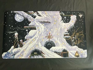 Winter Mishra’s Factory Playmat SIGNED STITCHED EDGING MTG Magic the Gathering - Picture 1 of 2