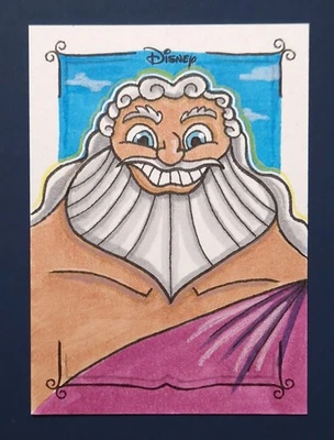 Zeus Topps 2025 Disney Wonder 1/1 Sketch From Hercules Movie - Image 1 of 2
