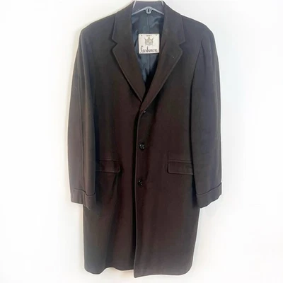 Vintage Foreman & Clark 100% Cashmere Overcoat Brown Men’s Classic Luxury Large - Image 1 of 4