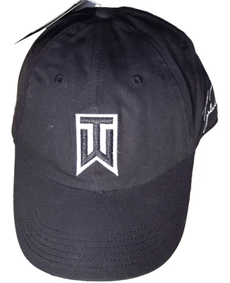 Nuevo sombrero/gorra vintage Tiger Woods de algodón negro con tirantes Buick-Nike Foto 1 de 4