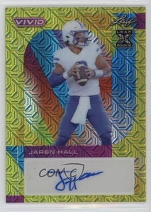 2023 Leaf Vivid Yellow Mojo /10 Jaren Hall #BA-JH3 Rookie Auto RC - Picture 1 of 3