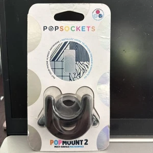 PopSockets PopMount 2 : Poignée de montage multi-surfaces - Noir - Photo 1 sur 2