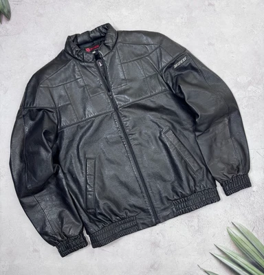 Vintage 70s Dainese Leather Jacket OPTI Zip Real Leather size 54 / Large - Image 1 of 4