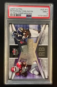2007 Ultra Comparisons #PT Adrian Peterson LaDainian Tomlinson PSA 9  - Picture 1 of 2