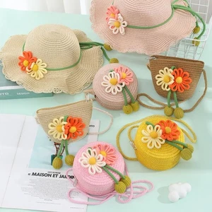 Mini Children's Straw Bag Round Women's Handbag Fashion Beach Bag Summer - Photo 1/10