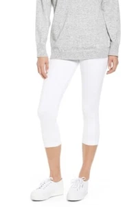 NEW Lysse Denim Capri Leggings - White - Small - Picture 1 of 4