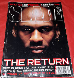 Slam Magazine December 2001   Michael Jordan ( Cover) W/poster