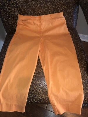 Pantalones capri deportivos mandarina Josephine Chaus para mujer con spandex talla 6 Foto 1 de 4