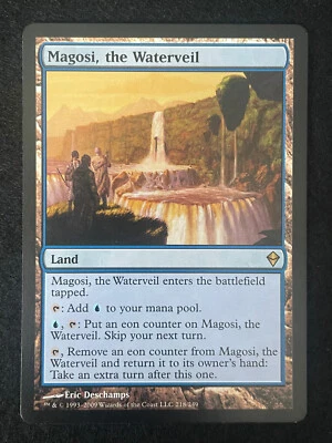 Magic the Gathering Zendikar Magosi, the Waterveil Land Rare 218/249 - Image 1 of 2