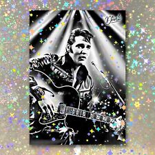 Elvis Presley Holographic Headliner Sketch Card Limited 1/5 Dr. Dunk Signed