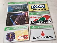 BT phone cards, rare, includes Corn Flakes, Royal Insurance, Star Wars