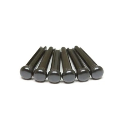 Tusq traditional black bridge pins set 5.1mm (6 PCS) no dots - Image 1 of 2