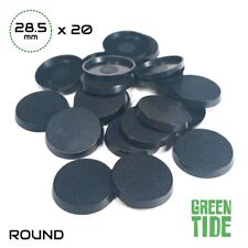 Lot of 20 - 28.5mm Round Bases (aka 28mm bases) For Warhammer 40k + AoS