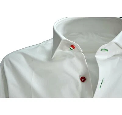 AMELIASTELLA FASHION Camicia Uomo Regular Fit Bottone Tricolore Cotone Stretch - Immagine 1 di 3