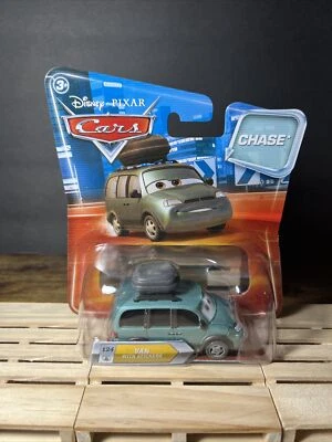DISNEY PIXAR CARS LENTICULAR CHASE VAN WITH STICKERS - Image 1 of 2