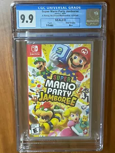 NUEVO 2024 SWITCH SUPER MARIO PARTY JAMBOREE 1ª IMPRESIÓN CGC Calificado 9.9 Pliegue en Y A++ - Imagen 1 de 5