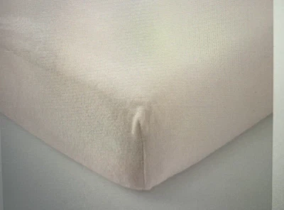 Pottery Barn Baby Kids Luxe Chamois Crib Fitted Sheet Light in Pink Minky Plush - Image 1 of 4