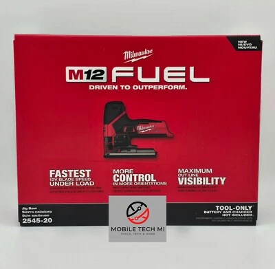 Milwaukee M12 FUEL Jig Saw 2545-20 Brushless Tool Only Jigsaw - BRAND NEW - Image 1 of 3