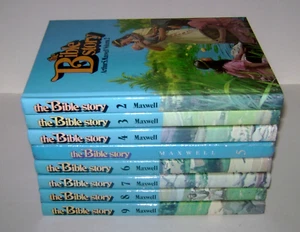 The Bible Story Hardcover Books Arthur Maxwell Volumes 2-9 EUC - Foto 1 di 4