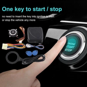 Smart RFID Car Alarm Keyless Push Engine Start Button Lock Ignition Immobilizer - Picture 1 of 10