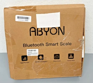 ABYON 8541791595 Bluetooth Smart Digital Scale - Black, Weight Watch, Fitness - Picture 1 of 3