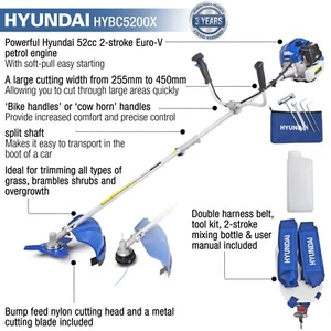 Hyundai HYBC5200X Petrol Grass Trimmer / Brush Cutter - Spares & Parts Only ! - Picture 1 of 89