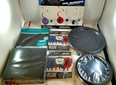 Black Panther Birthday Party Kit Decorations Supplies Set MARVEL The Avengers - Image 1 of 4