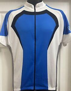 Maillot de cyclisme TREK bleu blanc grande chemise fabriquée en Italie