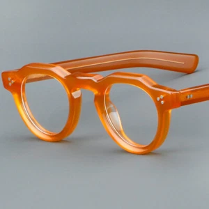 Lujo Retro Acetato Gafas de Lectura Redondas Borde Completo Mujeres Hombres Lectores - Imagen 1 de 23