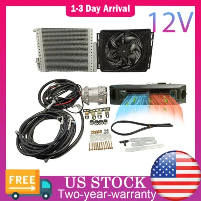 12V Cool&Heat Electric Universal Underdash Air Conditioner DC Auto Car A/C Kit - Image 1 of 4