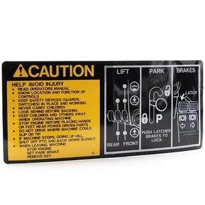 John Deere Aufkleber - Achtung - M89301 - Bild 1 von 1