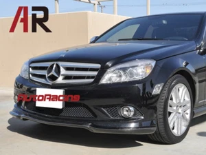 CS Style Carbon Fiber Front Lip For 2008-2011 W204 C250 C300 w/ AMG Sports Only - Foto 1 di 2
