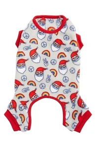 HOTEL DOGGY Pride Santa Plush JUMPSUIT/PAJAMAS Romper Puppy Dog Size Small $25 - Picture 1 of 8