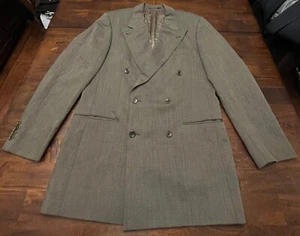 Hugo Boss Celsius/Omega Saks Fifth Avenue Double Breasted Suit Jacket Size 40L - Picture 1 of 8