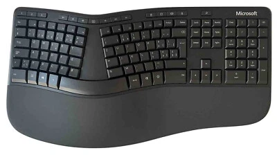 Microsoft Ergonomic Tastatur, Handballenauflage, USB, Schweizer QWERTZ LXN-0007 - Bild 1 von 4