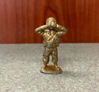 Vintage 2" Cast Iron Lead Metal Military Toy Soldier Figure  Army Guy Binoculars