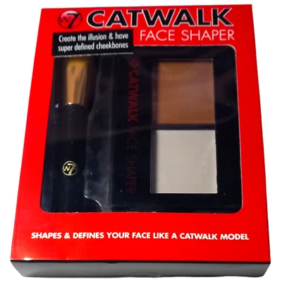W7 Catwalk Face Shaper Kit Prime Highlight Shade Blend Define Cheekbones - Image 1 of 4