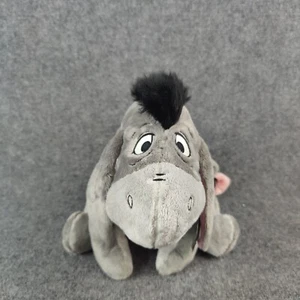 Winnie The Pooh Eeyore Plush Donkey Gray Stuffed Animal New Tags Detachable Tail - Picture 1 of 18