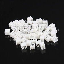 100Pcs XH2.54 2Pin Pitch Leads Header Socket Connector DIP Straight PCB