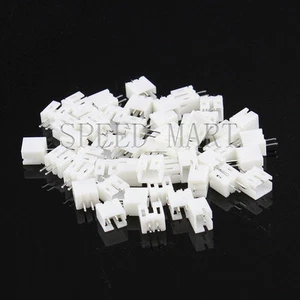 100Pcs XH2.54 2Pin Pitch Leads Header Socket Connector DIP Straight PCB - Picture 1 of 1