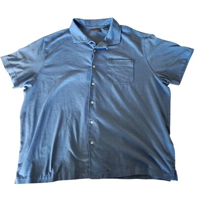 Daniel Cremieux Signature Collection Short Sleeve Blue Button-Up Mens Size XL - Image 1 of 4
