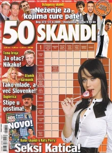 50 SKANDI #373 2009 CROATIAN CROSSWORDS MAGAZINE cover KATY PERRY - Picture 1 of 1