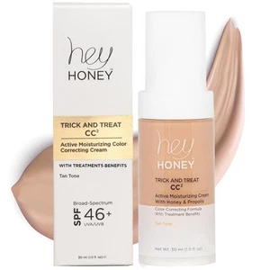 Hey Honey Trick and Treat CC? Cream SPF 46 | Active Moisturizing Color Correctin - Picture 1 of 9