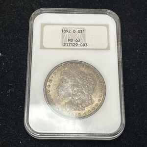 SASA 1892-O NGC MS63 Morgan Dollar data difficile - Foto 1 di 8