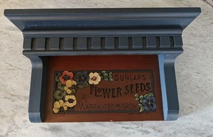 Vintage Shelf Display Art Decor cottage core knick knacks Carved Wood Floral  - Picture 1 of 14